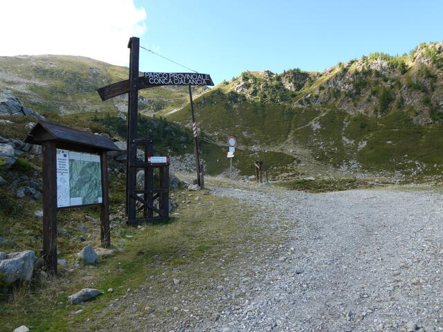 ingresso nel parco provinciale di Conca Cialancia