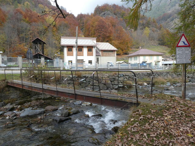 passerella sullo Stura di Viù presso centrale del Crot