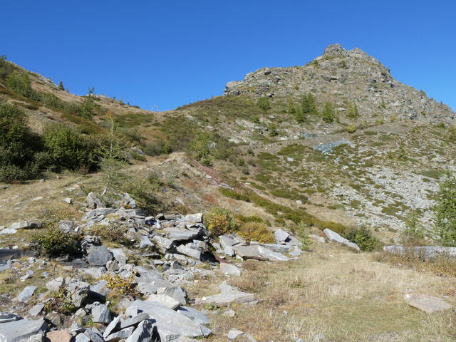 il colle visto dai pressi della cava